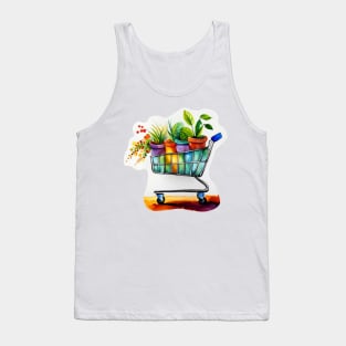 Shopping Cart of Plants Tank Top